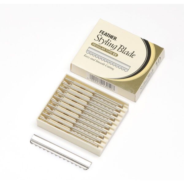 IO-Caja 10 Cuchillas Feather Styling Razor